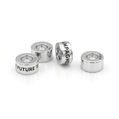 Silver Engraved Bead