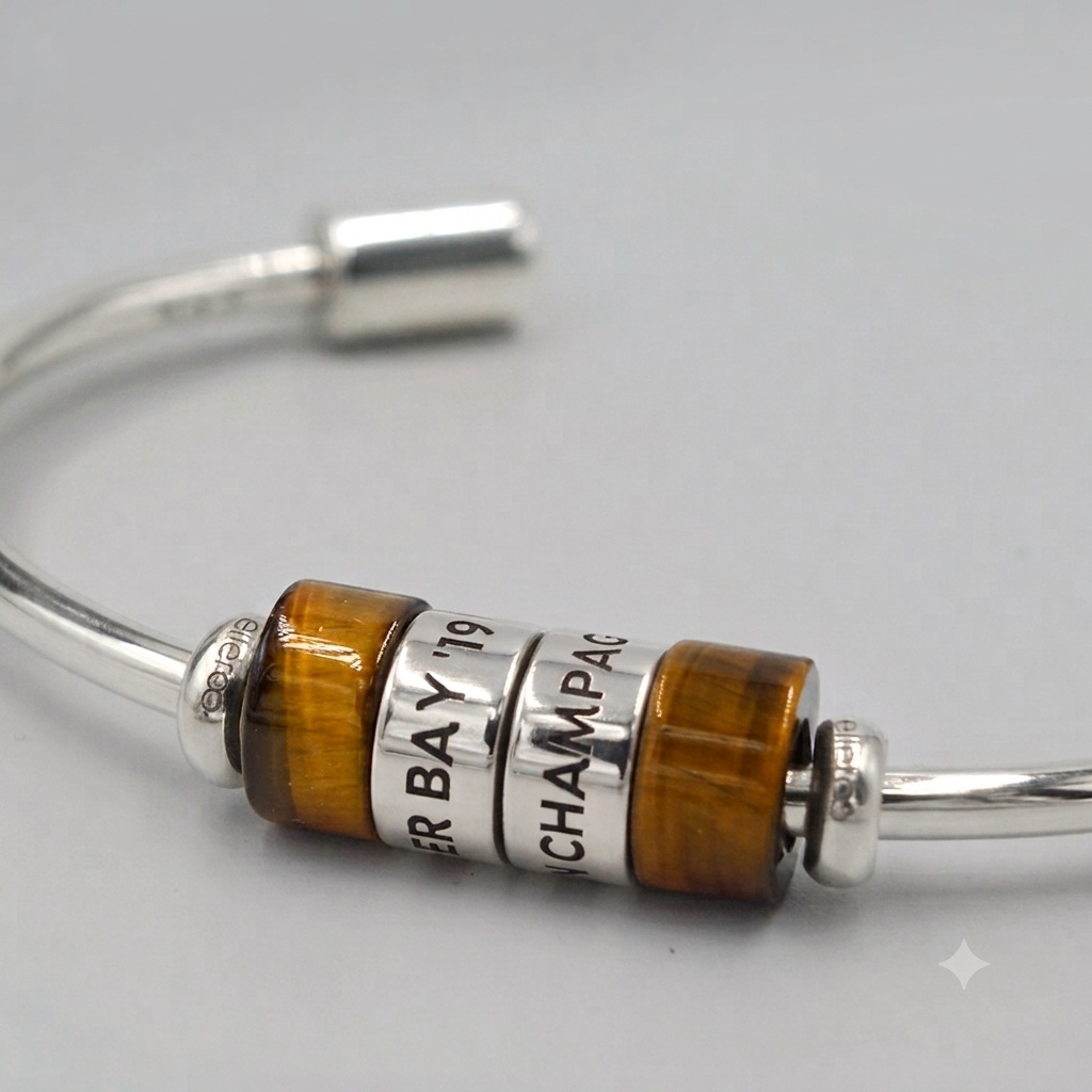 Silver Engraved Bead - Image 2